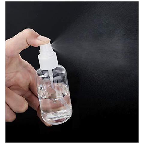 50ml Piccolo Spruzzo Bottiglia Vuota Chiaro Fine Della Foschia Spruzzo Bottiglie Di Plastica Di Viaggio Atomizzatore Di Bottiglia Liquido Ricaricabile Contenitori Per Make-up Capelli Cosmetic - Foto 2
