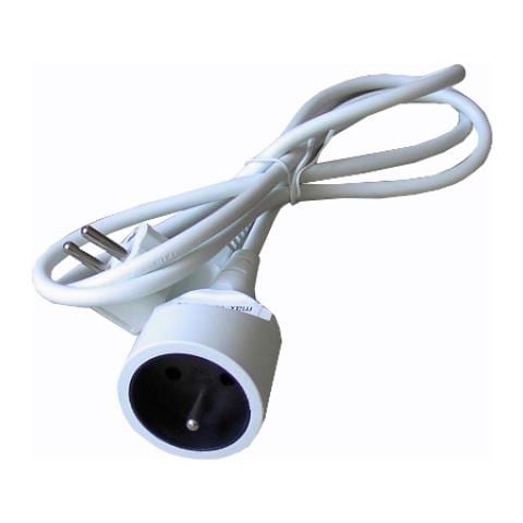 7m, 250V, 10A, Maschio / femmina, 7m, Bianco, 250V, 10A - Foto 1