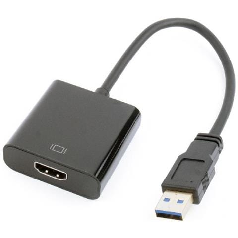A-USB3-HDMI-02 USB HDMI Nero cavo di interfaccia e adattatore - Foto 1