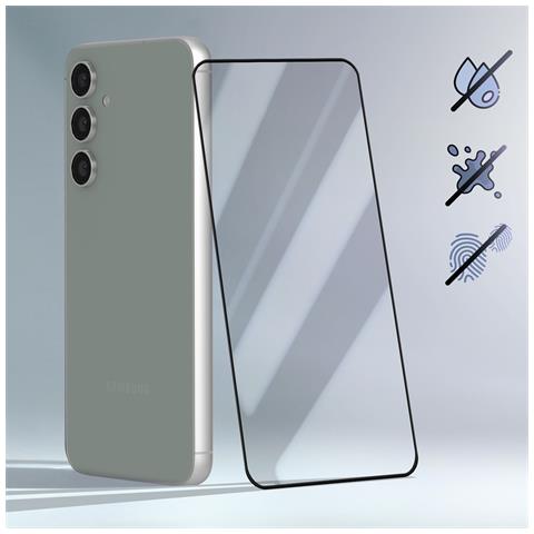 Pellicola Protettiva Per Galaxy S23 Fe In Vetro Temperato 2.5d Con Kit Di Pulizia, Trasparente - Foto 2