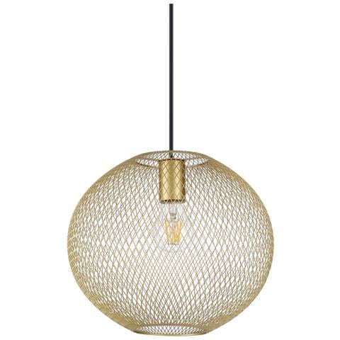 Lampadario A Sospensione Moderno Net Metallo Oro 1 Luce E27 42w Ip20 - Foto 1
