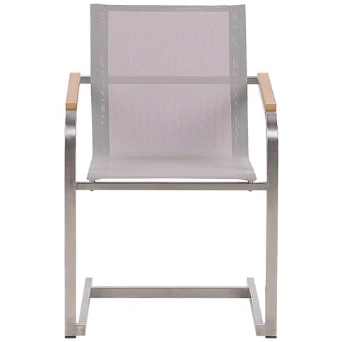 Set Di 4 Sedie Da Giardino Beige Cosoleto - Foto 7