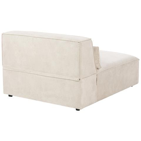 Divano Modulare 2 Posti Hellnar Velluto Beige Chiaro - Foto 15