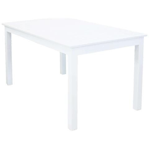 Tavolo Estensibile 150/210 Cm Da Esterno Con Struttura In Alluminio E Piano Effetto Doghe Eracle - Foto 1