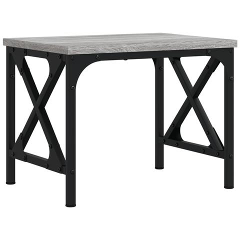 Supporto Stampante Grigio Sonoma 40x30x31 Cm Legno Multistrato - Foto 2