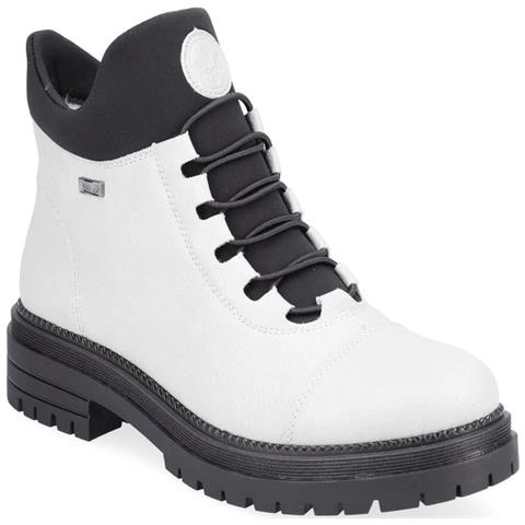 White Casual Closed Booties Stivaletti Sintetico E Tessile Scarpe Donna Bianco Eu 38, Y3163-80 - Foto 1