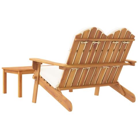Set Salotto da Giardino Adirondack 2pz Legno Massello di Acacia - Foto 2