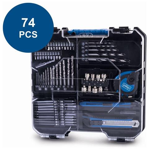 Trapano Avvitatore 20v 74pz 1 Batteria Caricabatteria Ixes C-dtb74/1-x - Foto 2