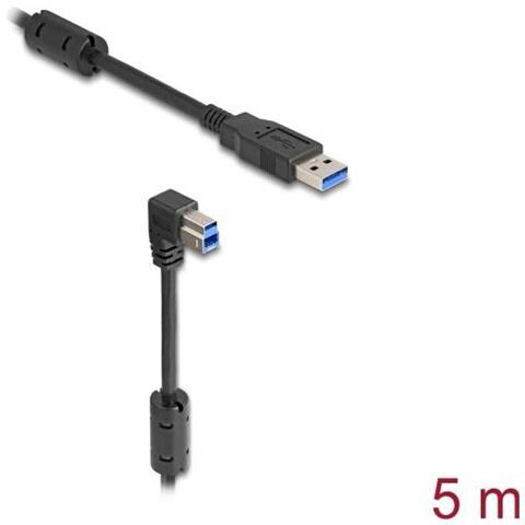 81115 - Usb 3.0 Kabel A Stecker Auf B Stecker 90° Unten 5 M - Kabel - Digital /daten (81115) - Foto 1