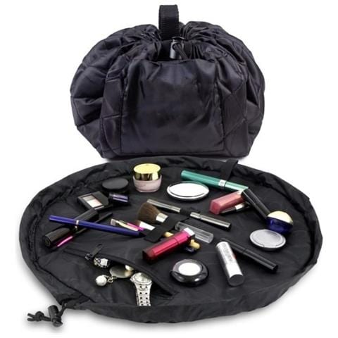 Borsa Per Il Trucco Con Coulisse Di Grande Capacità Black - Foto 1