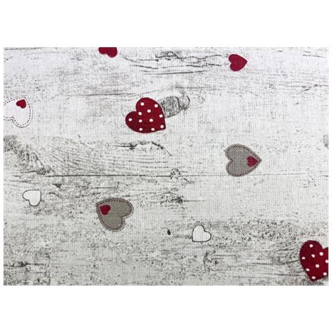 Tovaglia Per Salotto Cucina Tavolo 100% Cotone Made In Italy Happy Rp 140x300 Happy - Foto 2