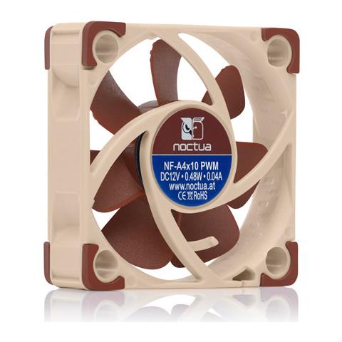 NF-A4X10 24V PWM sistema di raffreddamento per computer Case per computer Ventilatore 4 cm Beige, Marrone 1 pz - Foto 2