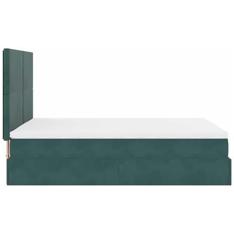 Struttura Letto Pouf con Materassi 140x200 cm in Velluto - Foto 9