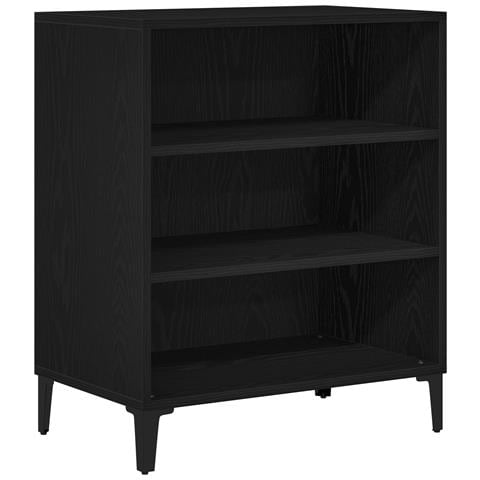 Mobile da soggiorno  Nero Rovere 57x35x70 cm in legno ingegnerizzato - Foto 1