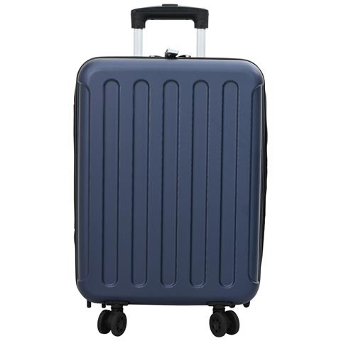 Valigia Pieghevole Hard Shell 20'' Blu Scuro 34x23x55.5 cm ABS - Foto 2