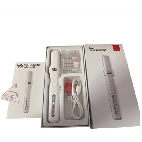 Lima Elettrica Portatile Per Unghie - Lima Professionale Per Manicure E Pedicure White - Foto 2