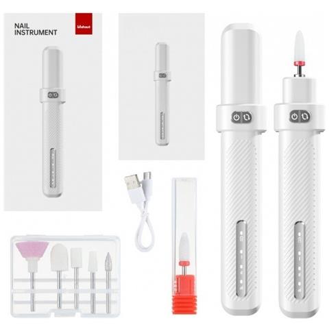 Lima Elettrica Portatile Per Unghie - Lima Professionale Per Manicure E Pedicure White - Foto 1