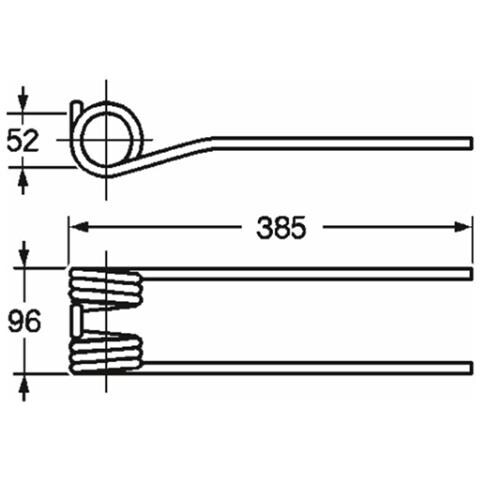 Dente Girello Filo Diametro 9mm Confezione Da 5 Pezzi - Foto 1