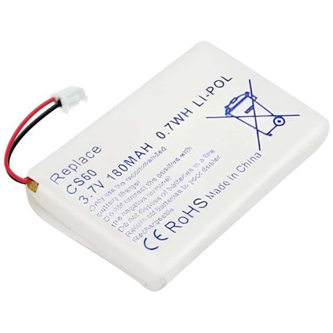 Batteria Li-polymer 180mah Per Cuffia Compatibile Plantronics Cs60 3.7v - Foto 1
