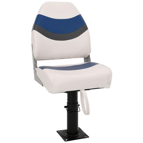 Set Sedile da Barca Pieghevole 2pz con Schienale Alto - Foto 1