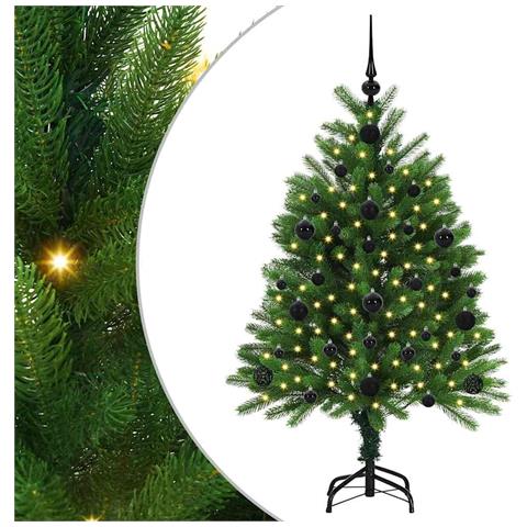 Albero di Natale con 150 LED con supporto Verde 120 cm PE - Foto 1