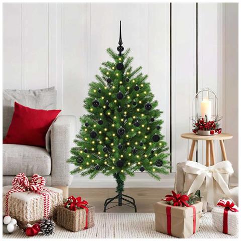 Albero di Natale con 150 LED con supporto Verde 120 cm PE - Foto 2