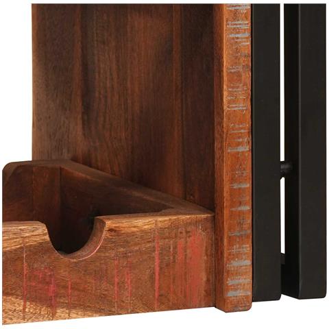 Portabottiglie 100 x 45 x 33 cm Legno massello riciclato - Foto 9