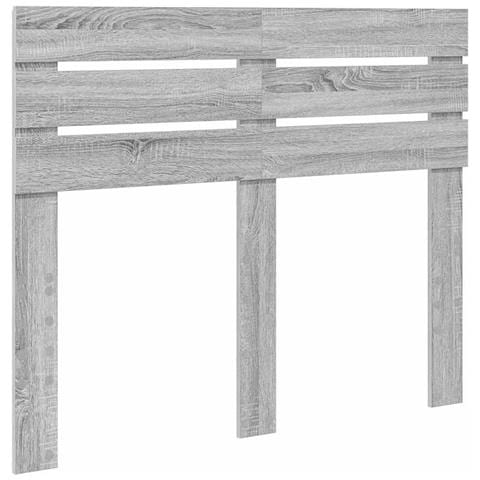 Testiera con testiera Grigio Sonoma 135 cm Legno multistrato - Foto 1