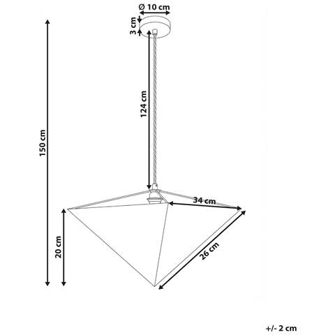 Lampadario Dudo Beige - Foto 7