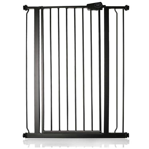 Safetots Cancelletto Di Sicurezza Extra Alto In Metallo Con Chiusura A Pressione, 75cm - 82,6cm, Nero Opaco, 104cm Di Altezza - Foto 1