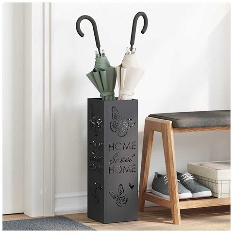 Supporto per Ombrellone Nero 15.5 x 15.5 x 49 cm Metallo - Foto 2