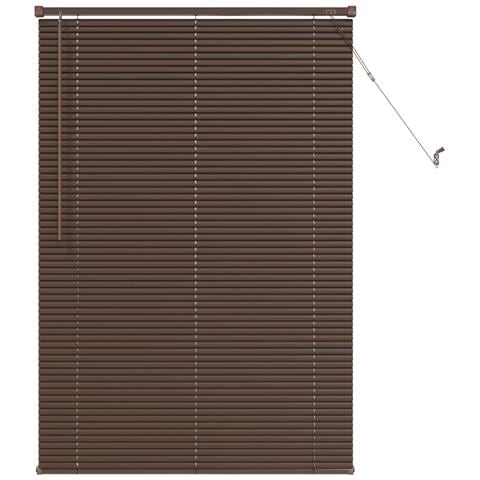 Tenda Veneziana Marrone Scuro con Motivo 150 x 100 cm PVC - Foto 1