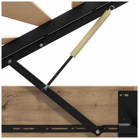 Letto ottomano Rovere artigianale 100 x 200 cm - Foto 9