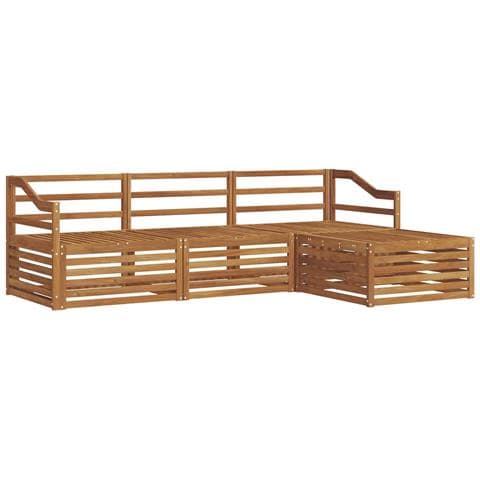 Set di divani da esterno 4 pcs Naturale - Foto 1
