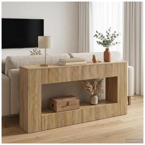 Tavolo consolle Rigato Rovere Sonoma 155 x 29 x 74 cm - Foto 2
