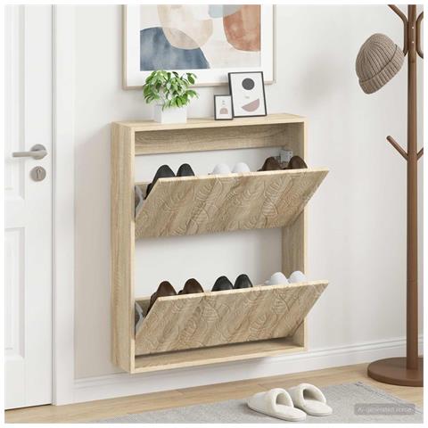 Mobiletto per Scarpe da Muro DELFT 71 x 17 x 86 cm - Foto 2