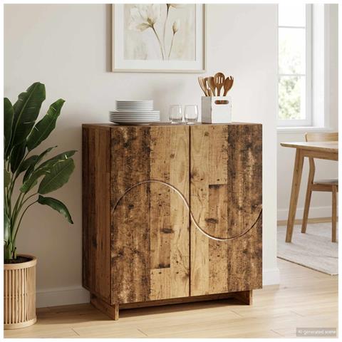 Credenza Legno antico 67 x 34,5 x 75 cm Legno ingegnerizzato - Foto 2