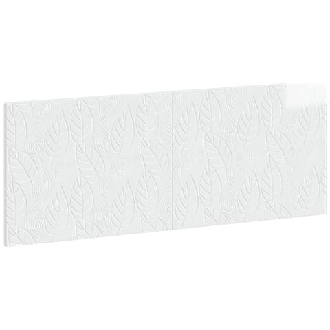 Testiera da Muro DELFT Bianco Lucido Legno ingegnerizzato - Foto 1
