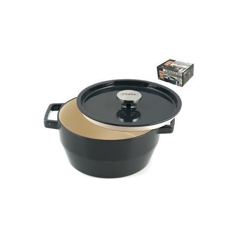Cocotte 2 Maniglie con Coperchio ad Induzione 28 cm Antracite - Foto 4