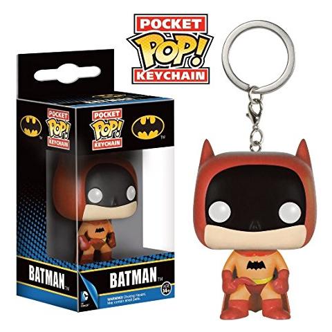 Portachiavi Dc Comics Pocket Pop Vinyl Keychain 75th Anniversary Batman Orange 4 Cm - Foto 1