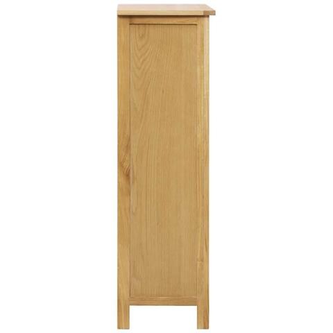Scarpiera 76x37x105 Cm In Legno Massello Di Rovere - Foto 2