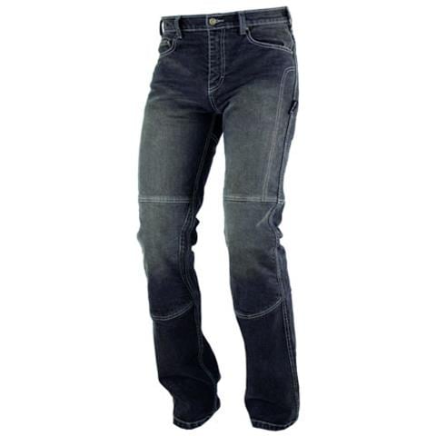 Jeans Pantaloni Moto Protezioni Omologate Inserti Aramid Rinforzati Nero 38 - Foto 1