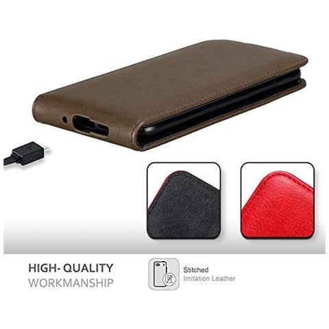 Custodia Compatibile Con Huawei P30 Pro In Bruno Caffè - Coperchio Protettivo In Design Flip Con Chiusura Magnetica - Foto 2