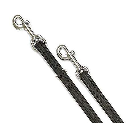 Guinzaglio Di Cuoio In 10 colori E 4 dimensioni (10 - 22 mm Di Larghezza / 200 cm Di Lunghezza) In 3 posizioni - Foto 1