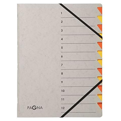 Cartellina 7 scomparti Easy Grey 12 Pezzi Orange - Foto 1