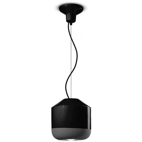 Lampada A Sospensione Decò Piccola D24 C2540-nec Colore Nero - Foto 1