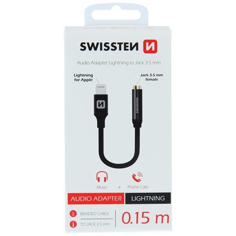 Audio Adapter, Lightning To Jack 3,5 Mm, 0,15 M, Black, Blister (73501211) - Foto 6