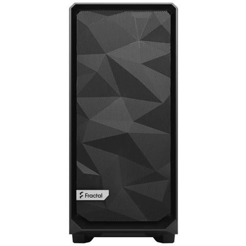 Design Frattale - Pc Meshify 2 Compact Case Pannello In Vetro Temperato Nero Tinta Scura - Foto 1