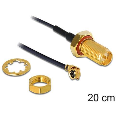 Cavo Coassiale Nero 20 cm 50 Ohm 88746 - Foto 1