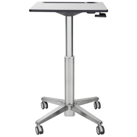 Scrivania LearnFit da Posizione Seduta a Eretta Colore Argento e Bianco - Foto 1